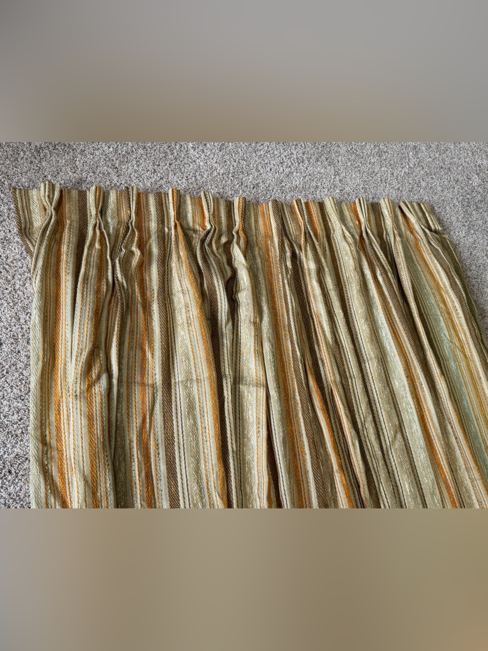 Vintage (pair) Pleated Curtain Panels Drapes